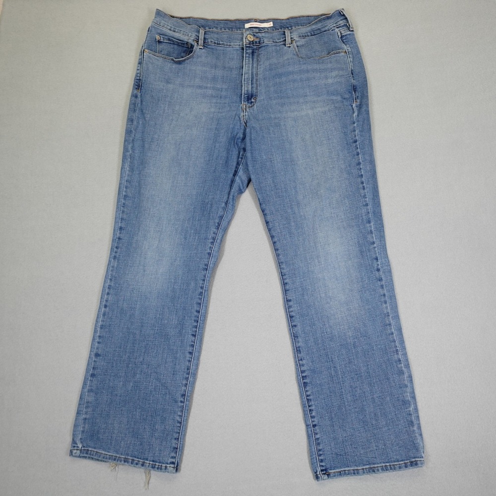 Levi's 505 Jeans Women 18 Blue Straight Leg Denim Pants Casual Classic